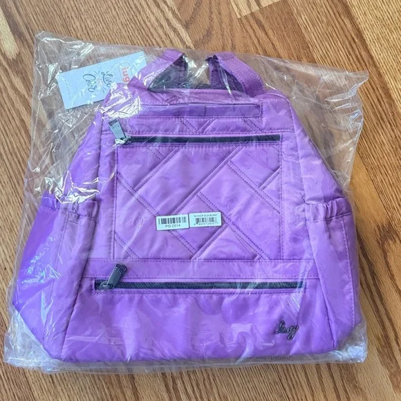 Lug Skyhop Convertible Backpack - Acai Berry NWT - Picture 6 of 11